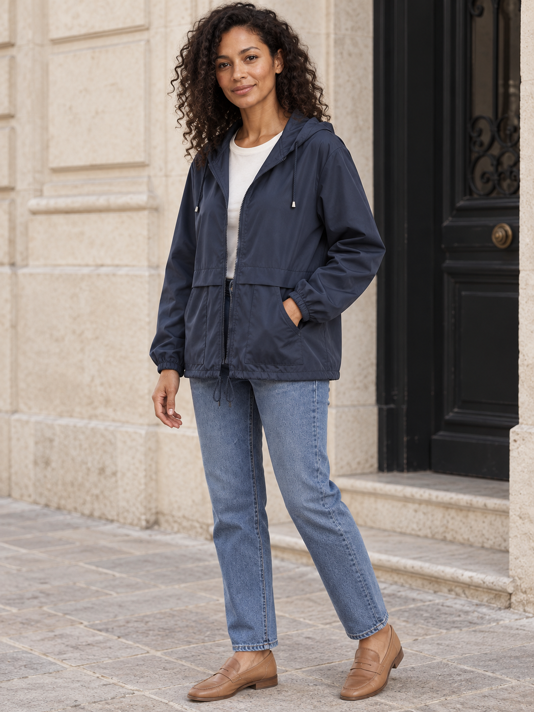 Sidonie — Hooded waterproof jacket