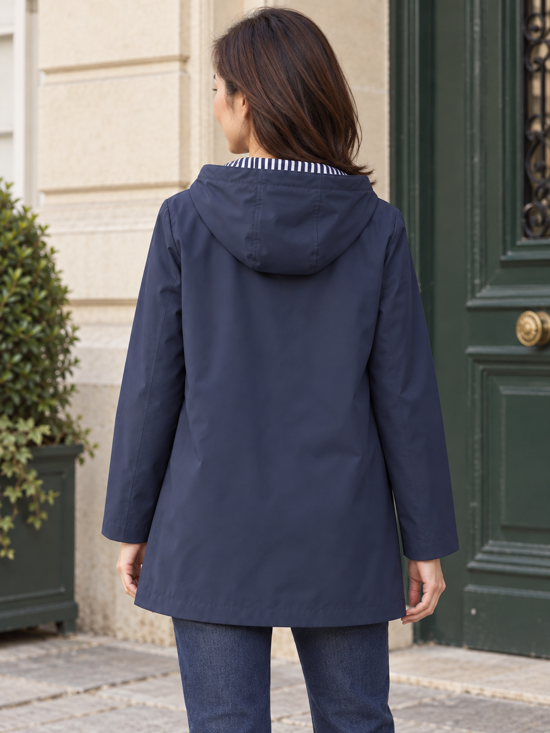 Aliénor — Lined hooded waterproof jacket