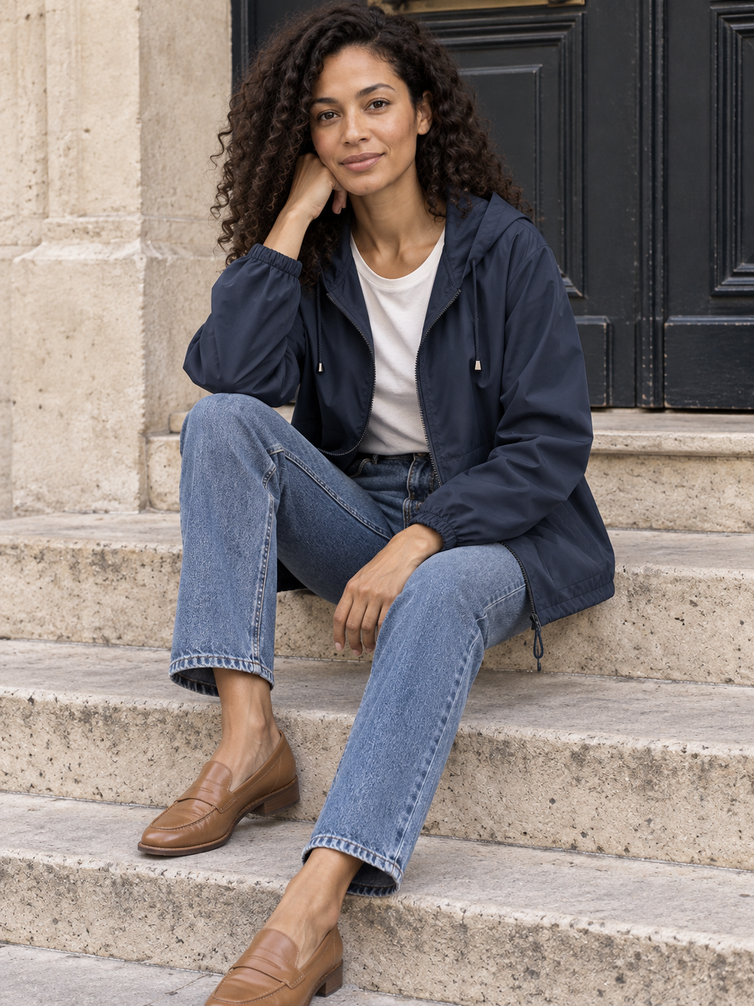 Sidonie — Hooded waterproof jacket