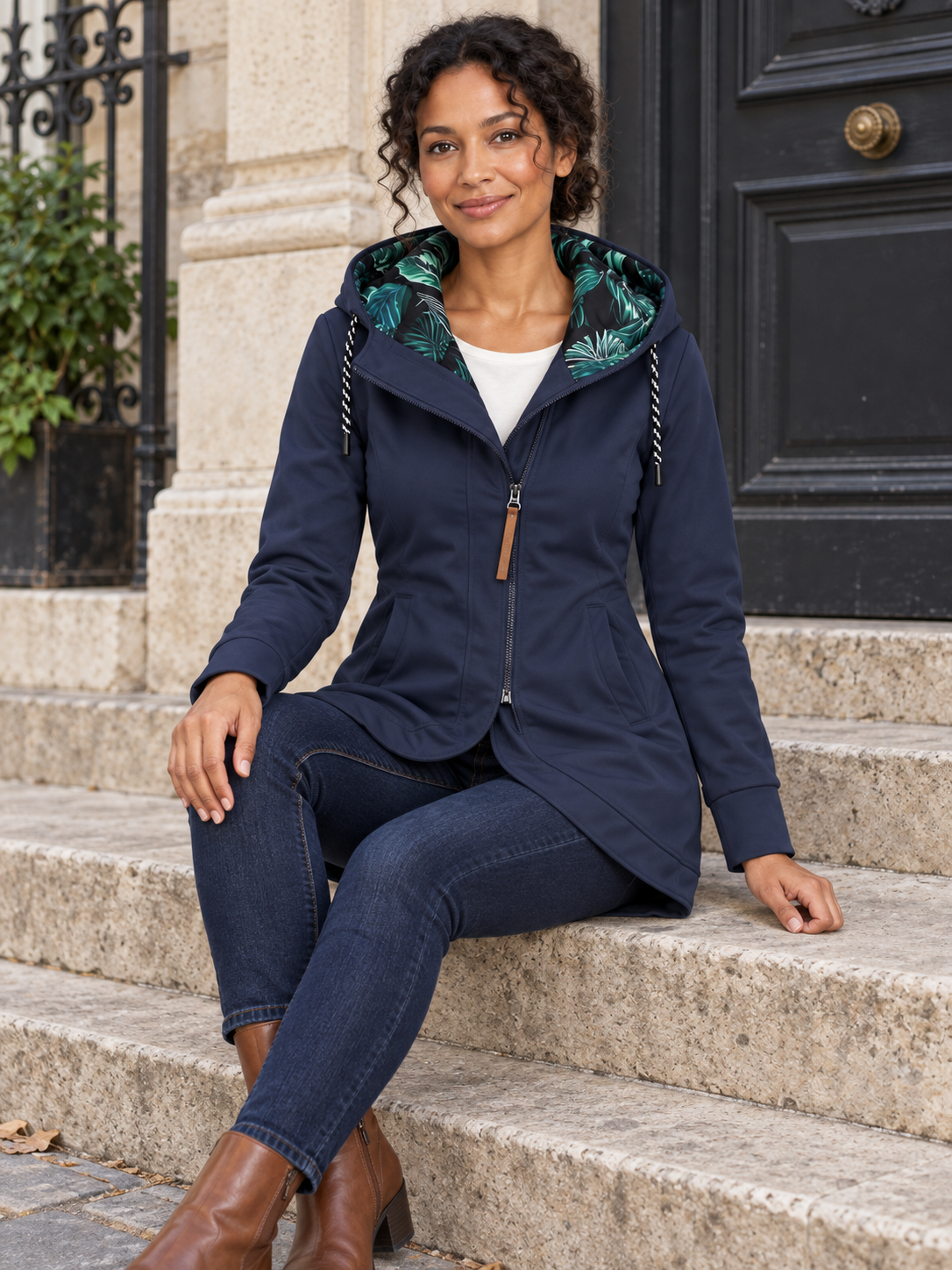 Giacca impermeabile con cappuccio — Lucile
