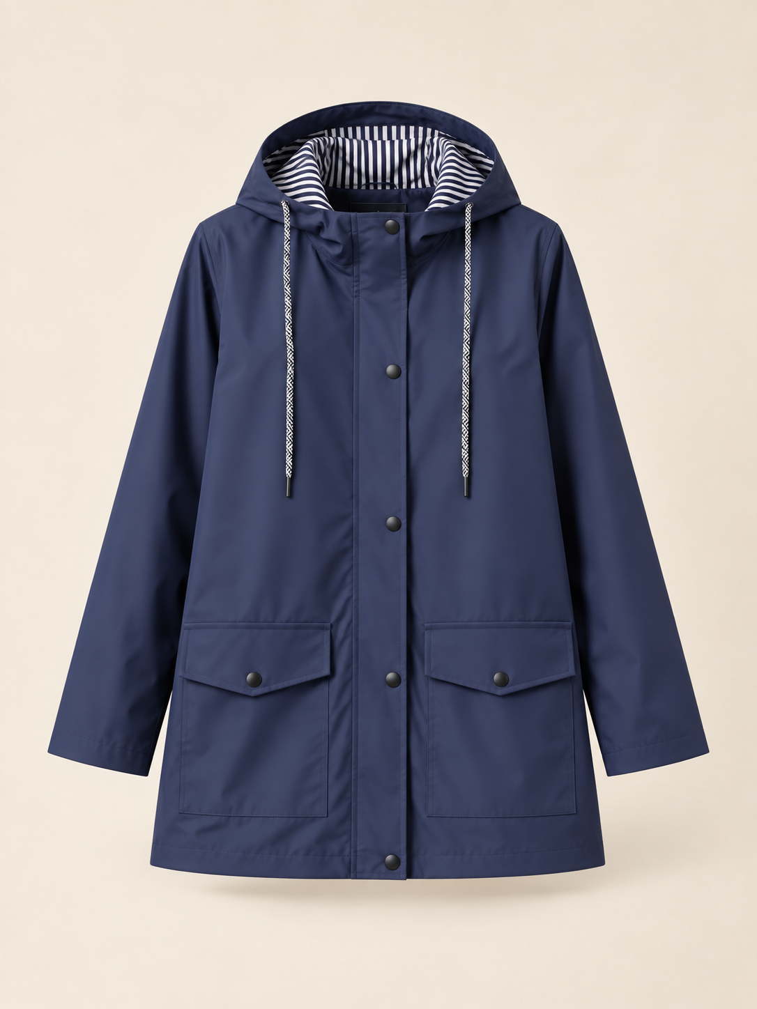 Aliénor — Lined hooded waterproof jacket