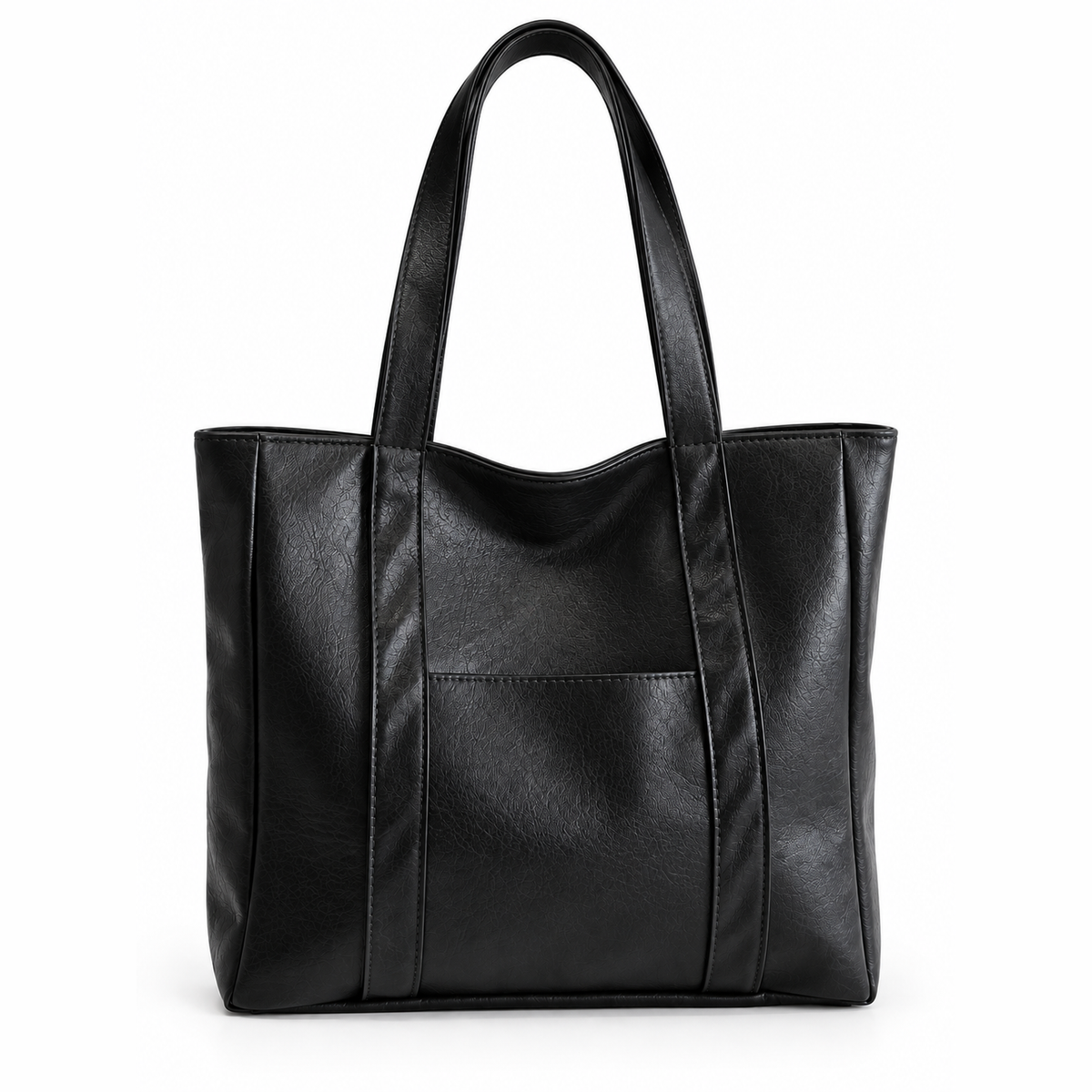 Agathe — Leather tote with clean lines
