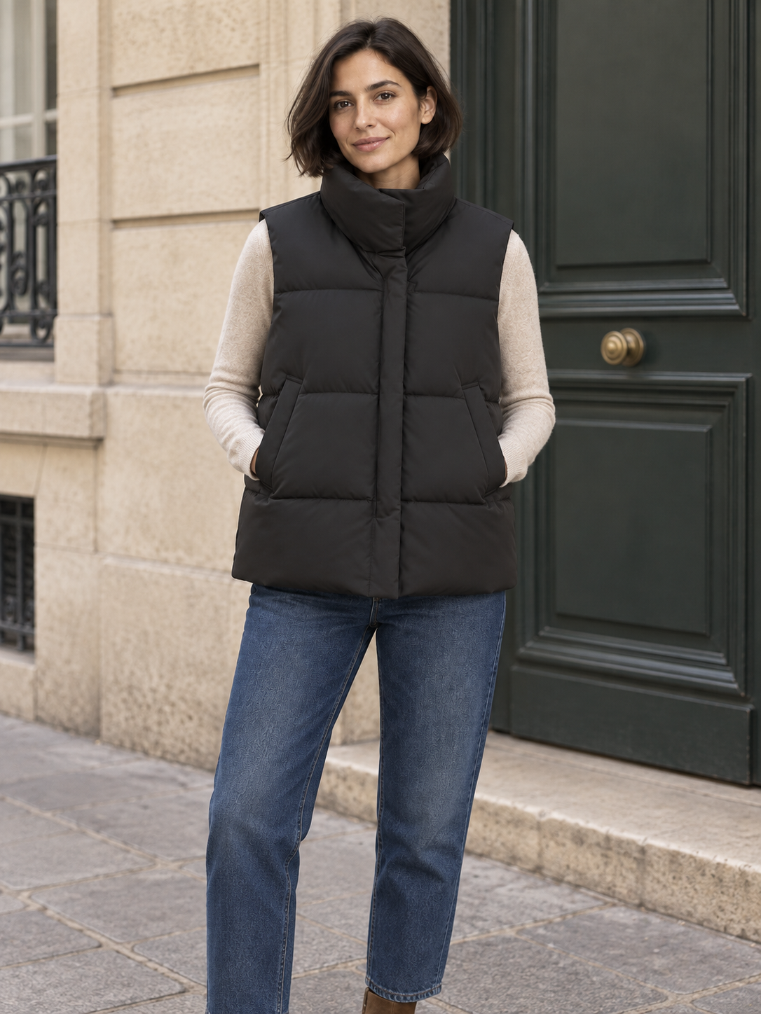 Piumino smanicato impermeabile — Garance