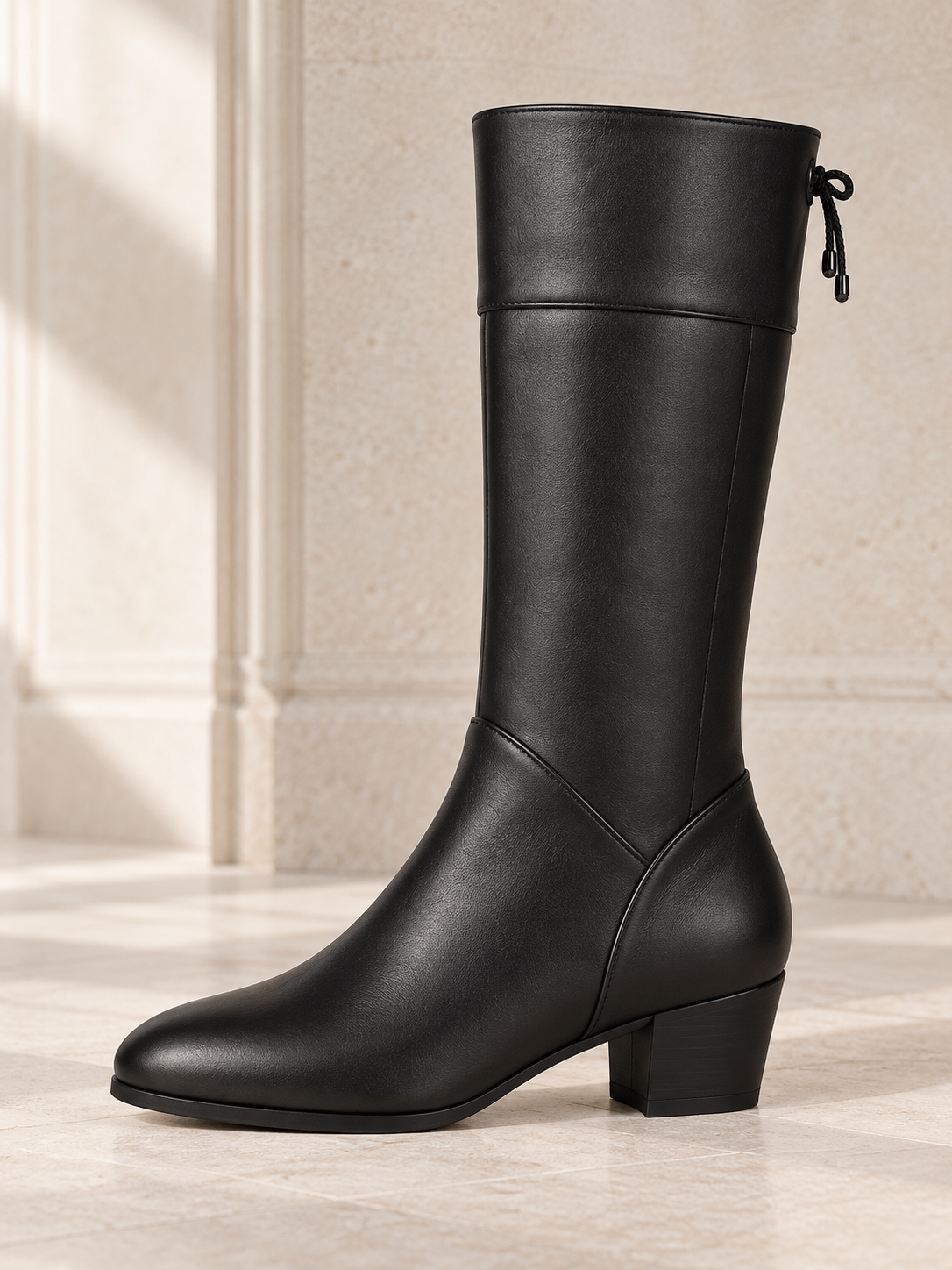 Sidonie — Low-heeled leather boots
