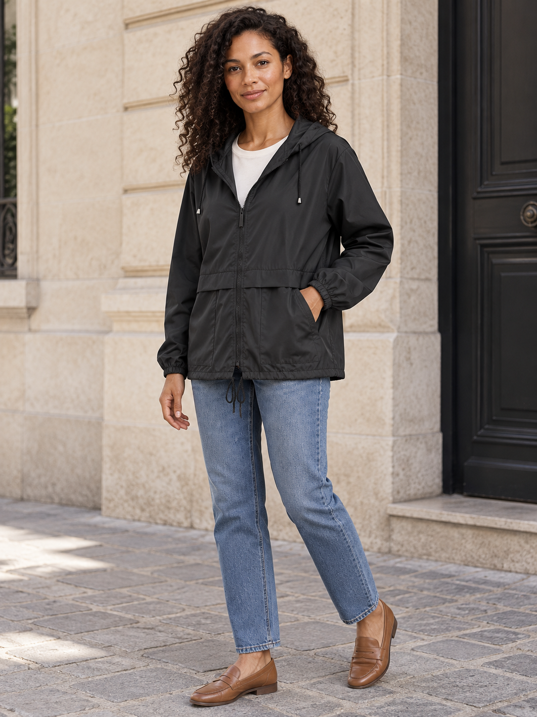 Sidonie — Hooded waterproof jacket
