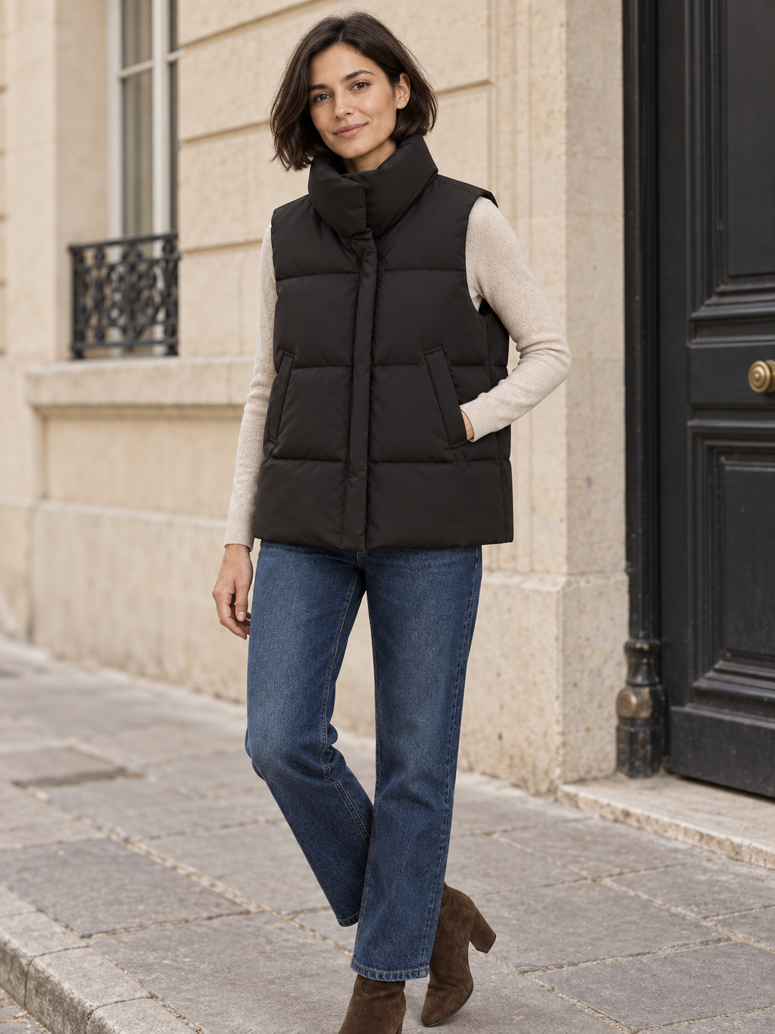 Piumino smanicato impermeabile — Garance