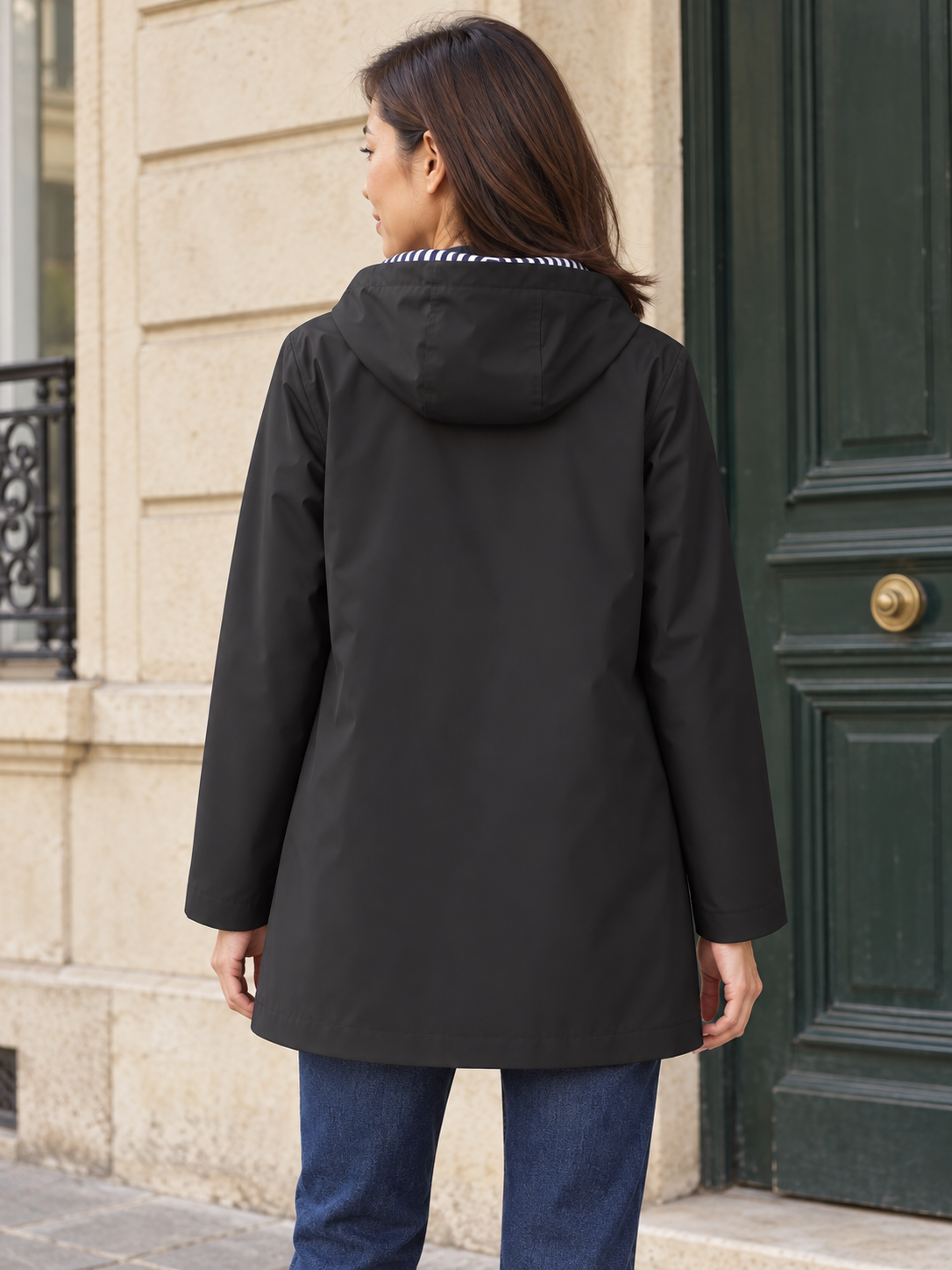 Aliénor — Lined hooded waterproof jacket