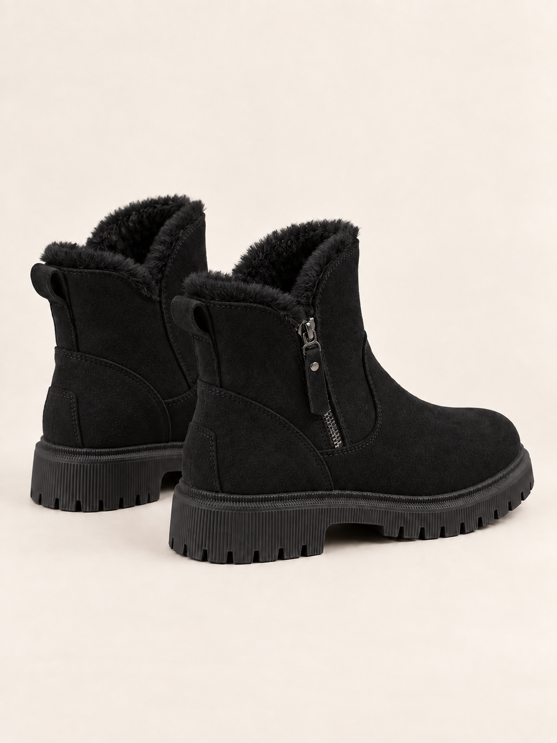 Noémie — Soft-lined faux suede ankle boots