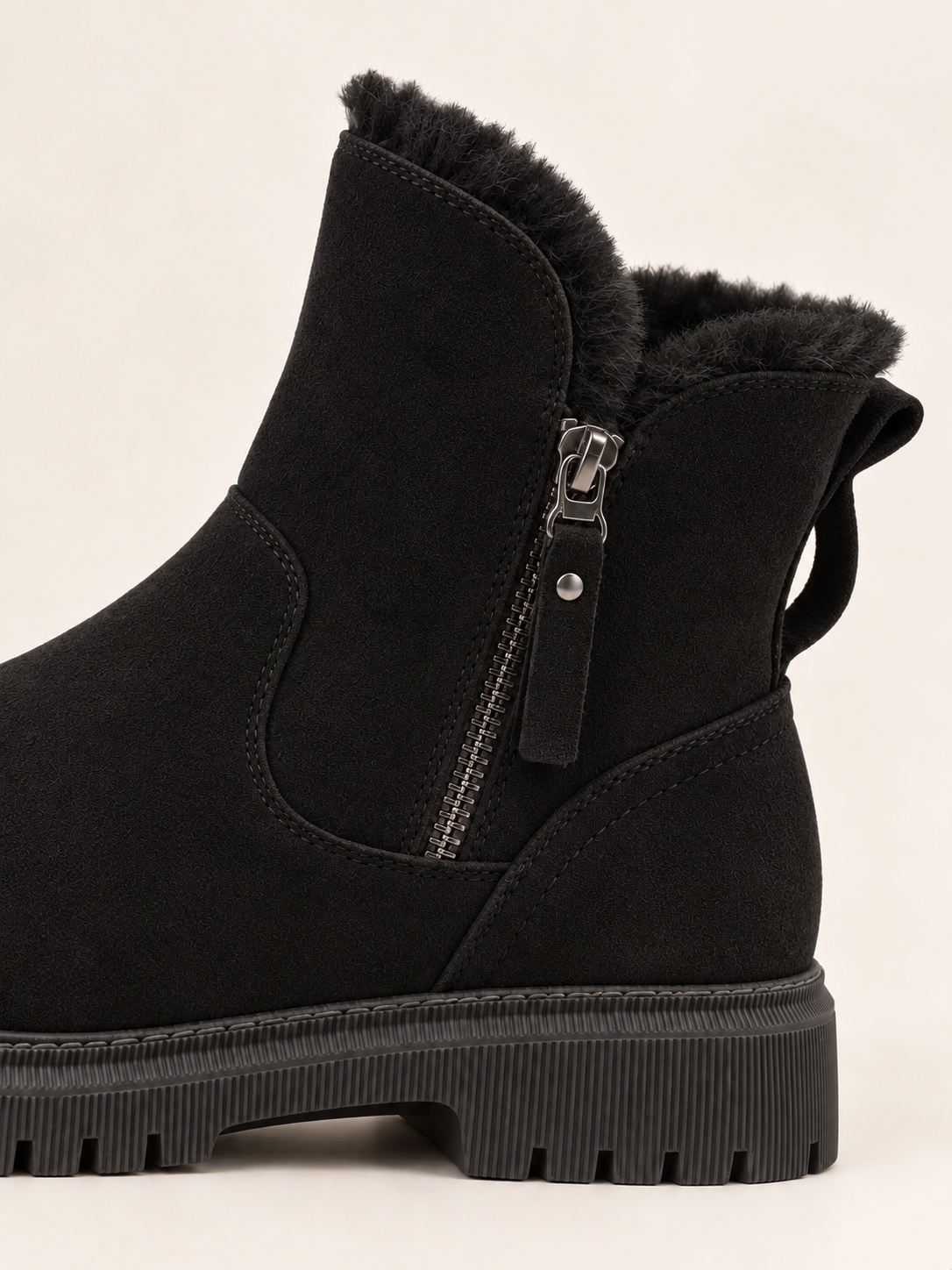 Noémie — Soft-lined faux suede ankle boots