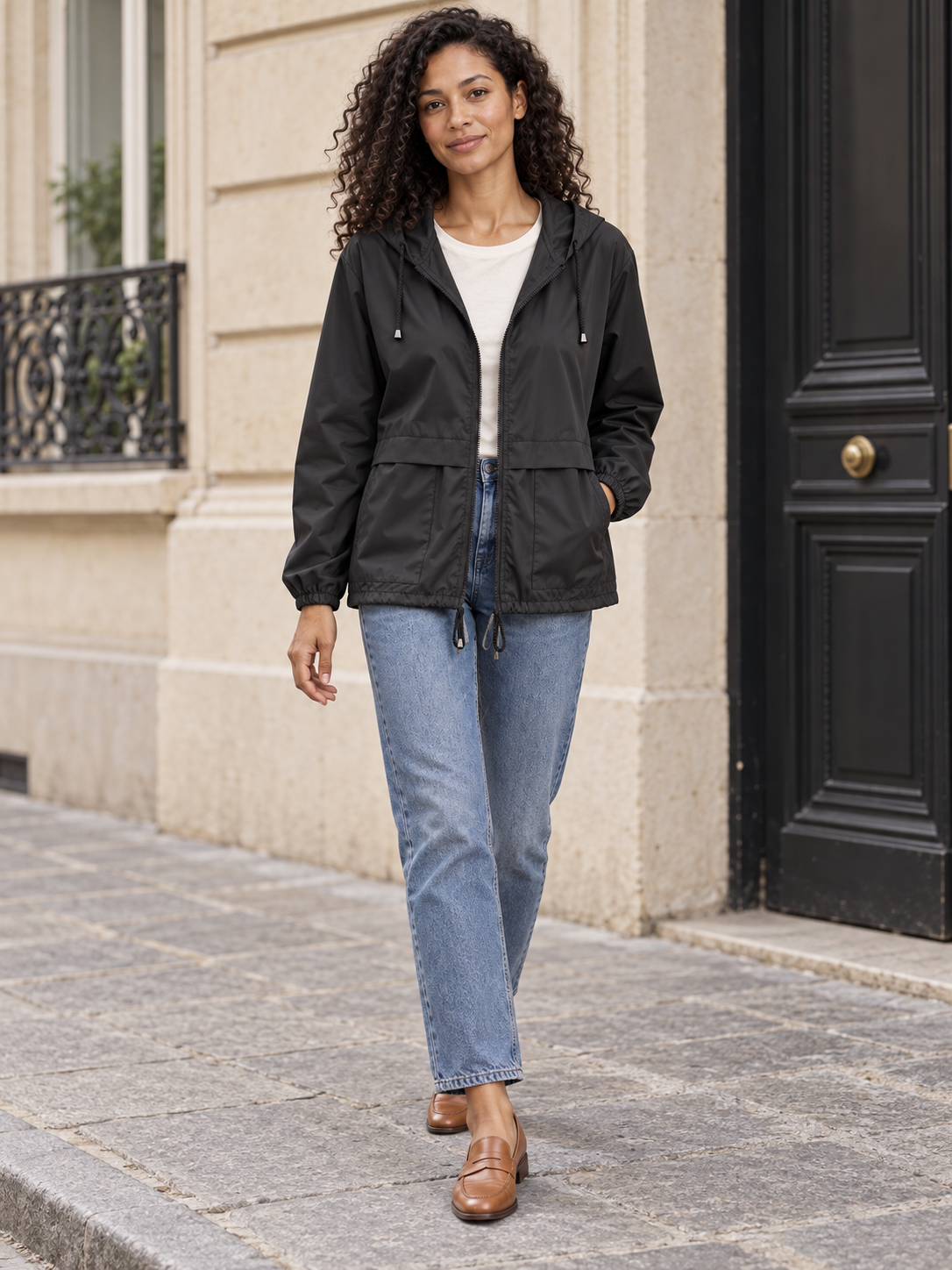 Sidonie — Hooded waterproof jacket