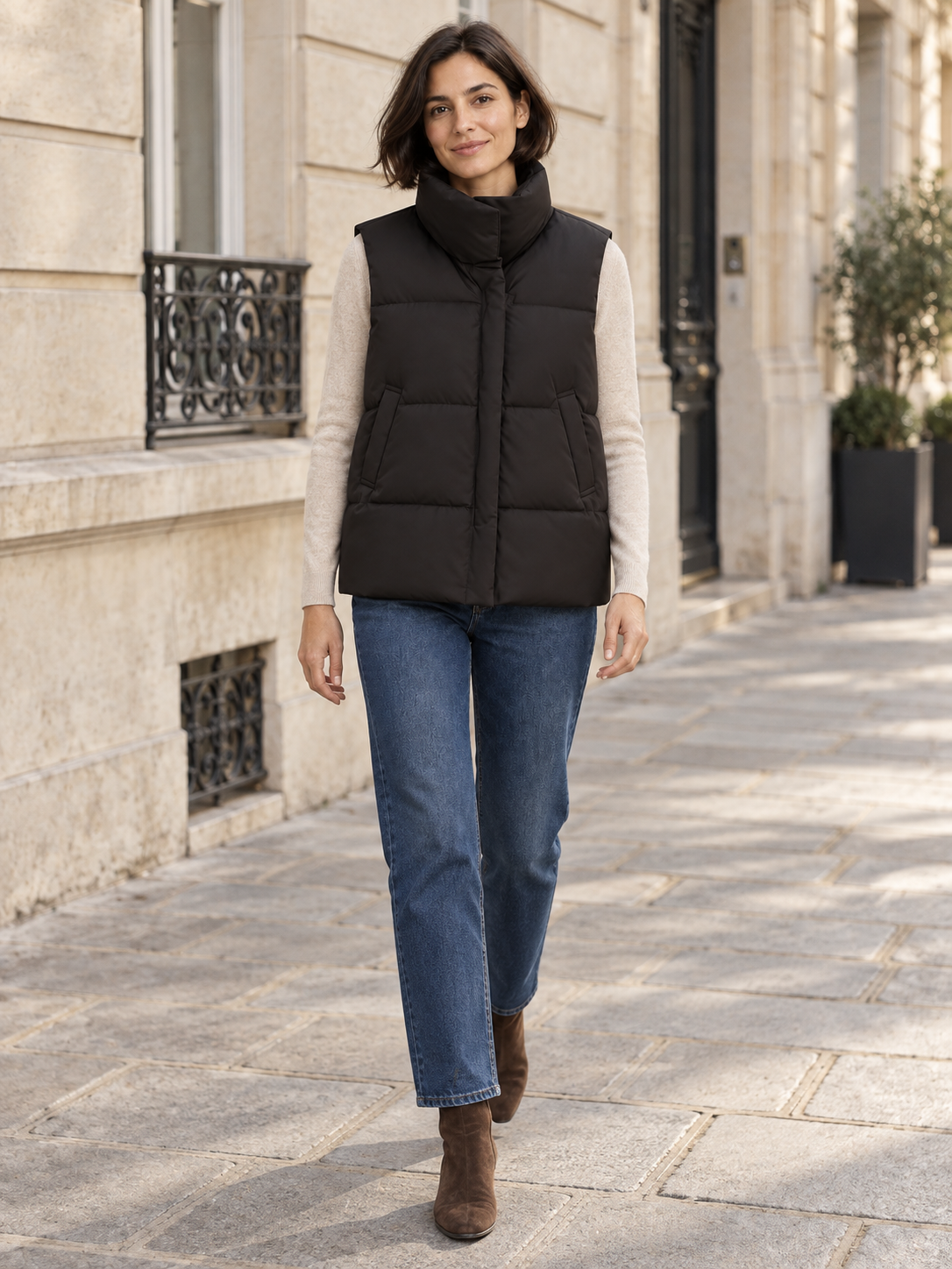 Piumino smanicato impermeabile — Garance