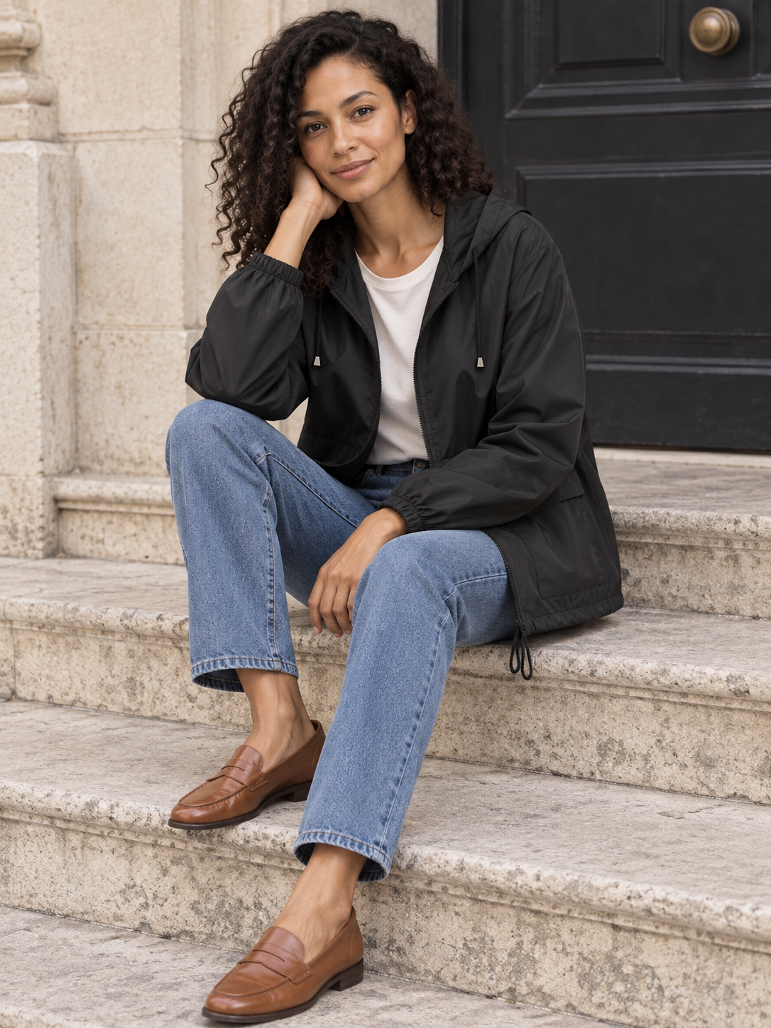 Sidonie — Hooded waterproof jacket