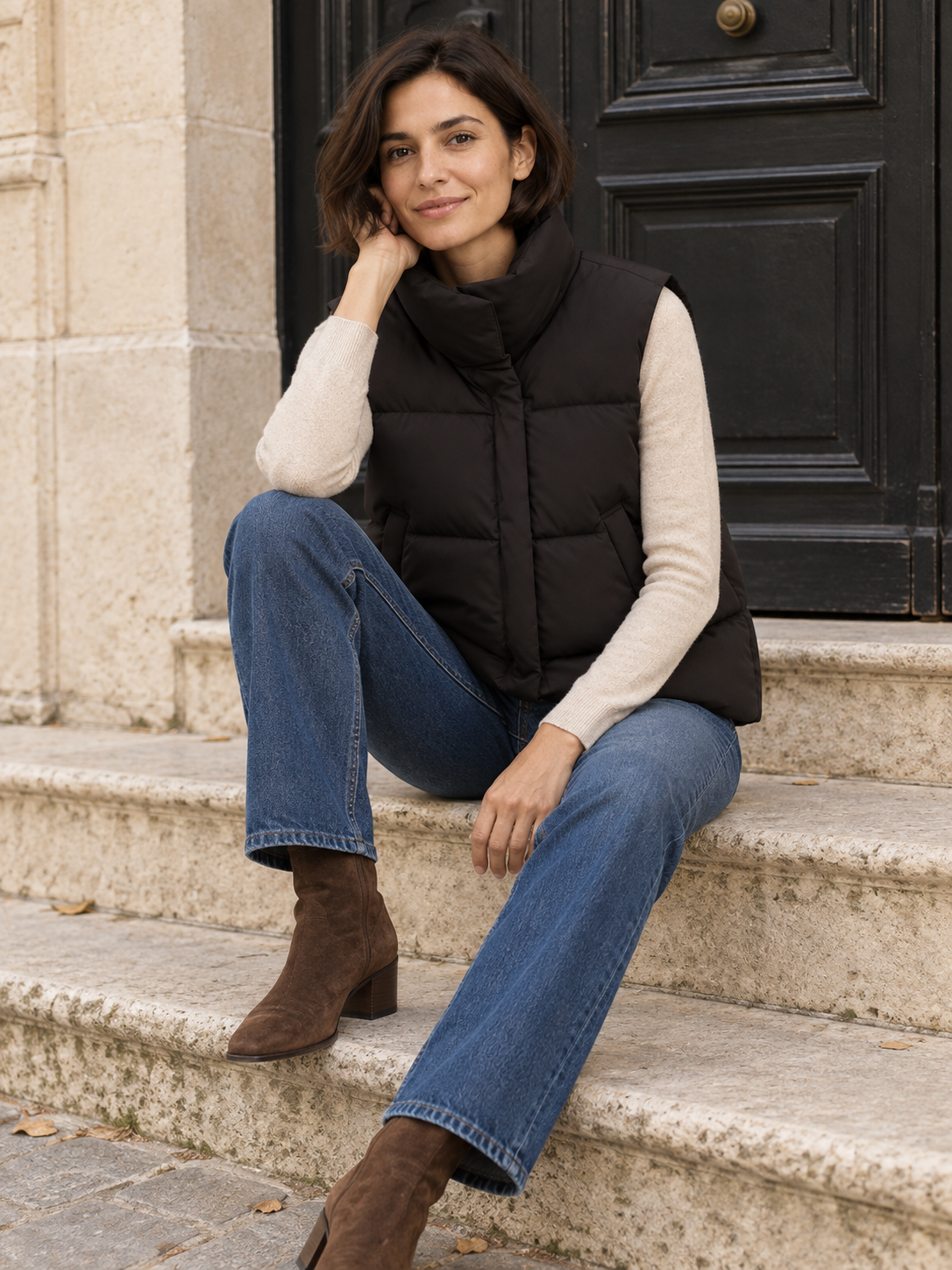 Piumino smanicato impermeabile — Garance