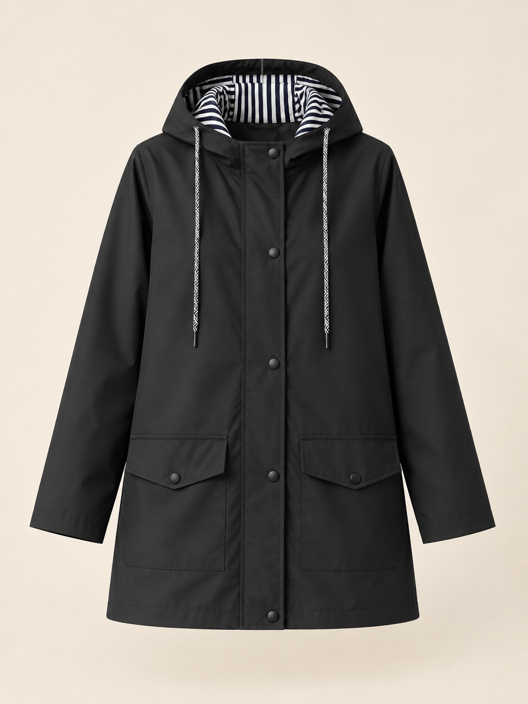 Aliénor — Lined hooded waterproof jacket