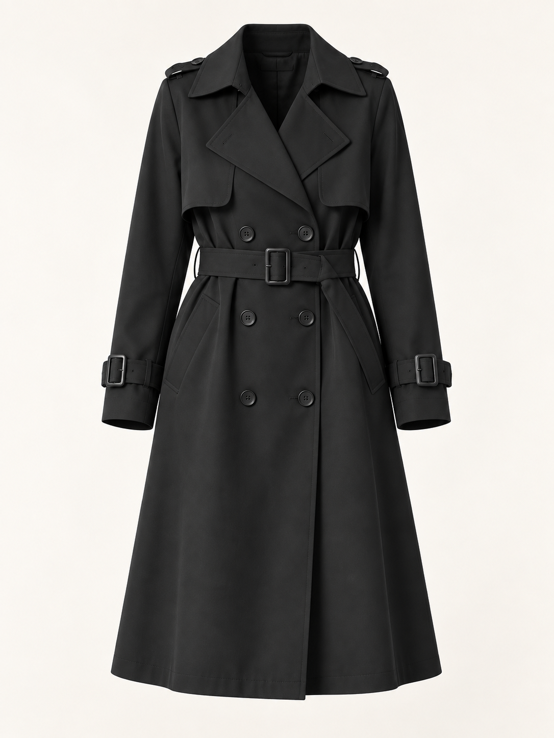 Victoire — Belted mid-length trench coat