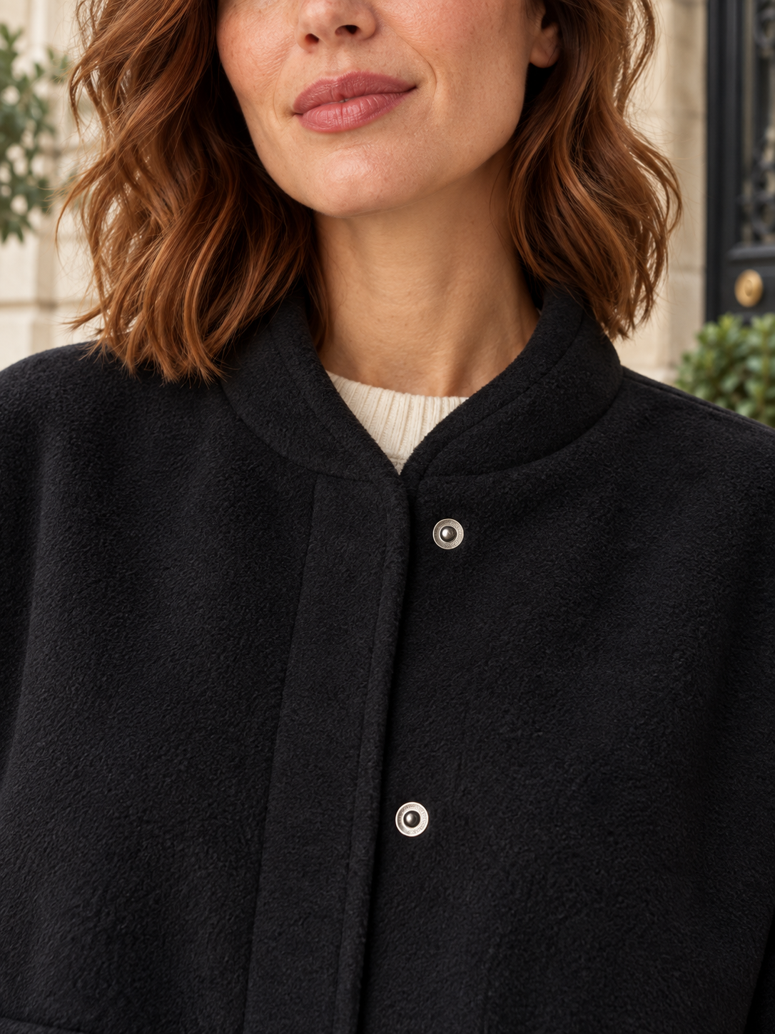 Giacca ampia effetto pile — Bertille
