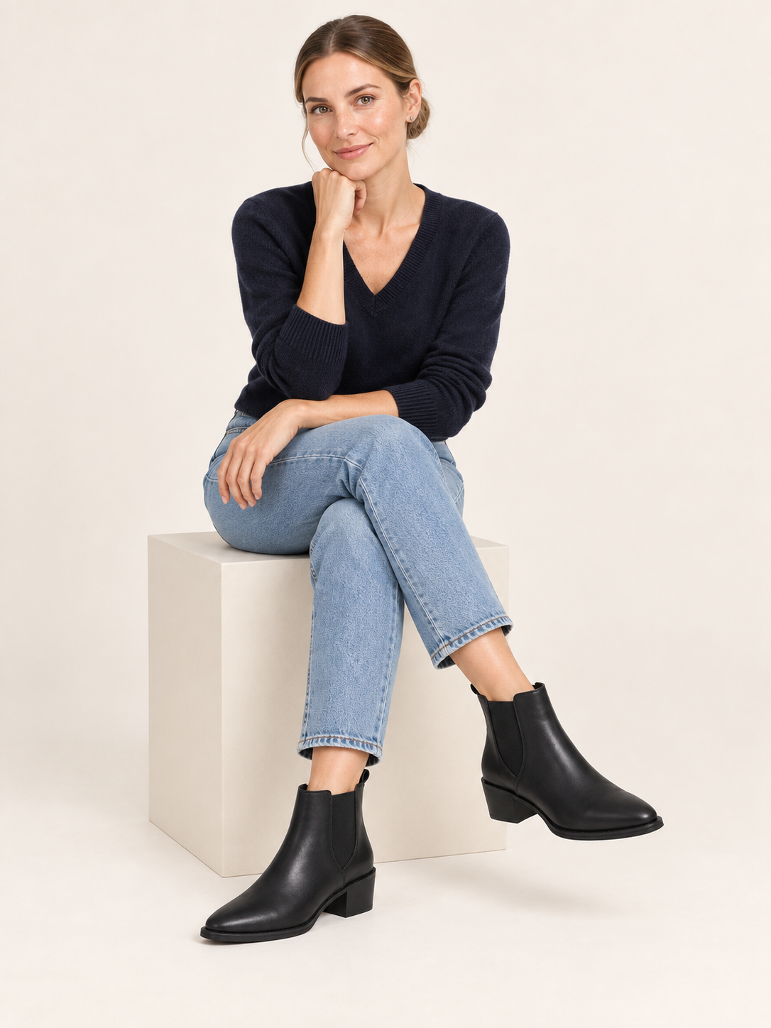 Bottines Chelsea en cuir — Jeanne