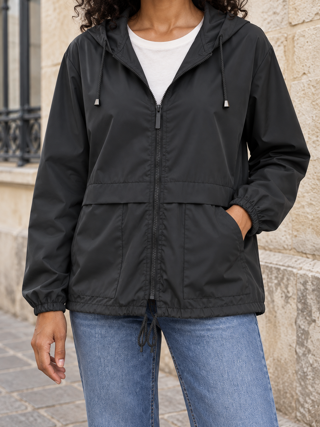 Sidonie — Hooded waterproof jacket