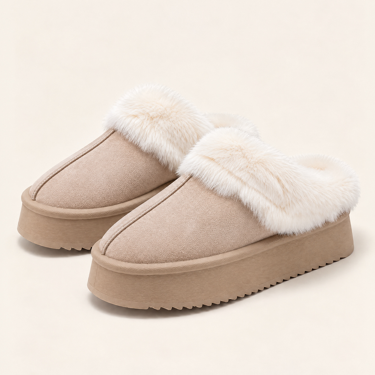 Beige Clair — 01 — Paire carrée sur fond écru