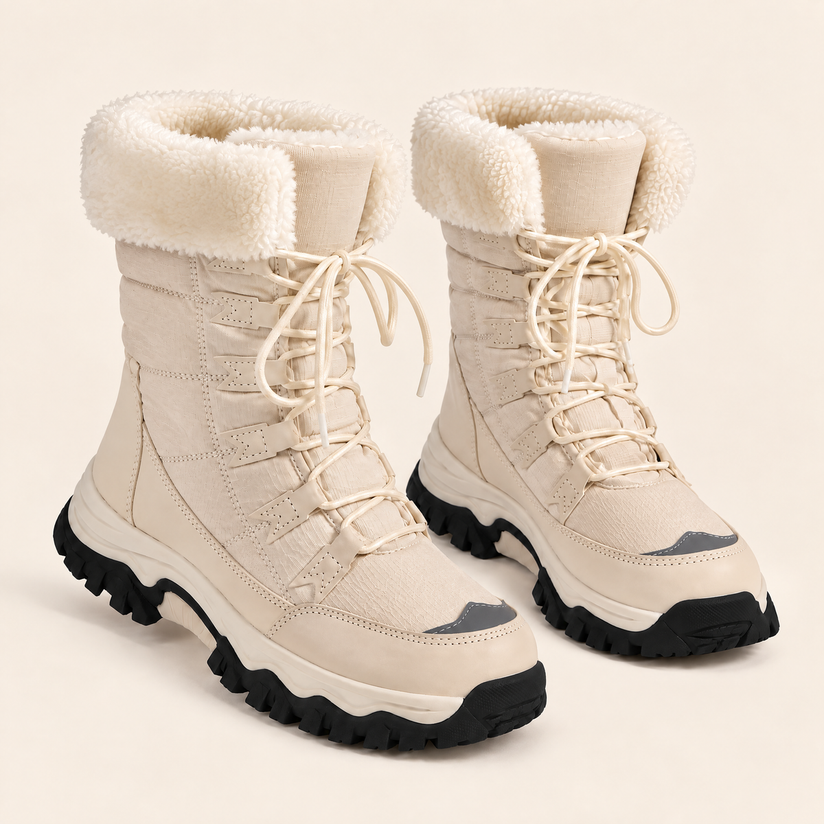 Beige Neige — 01 — Couverture carrée, paire trois-quarts