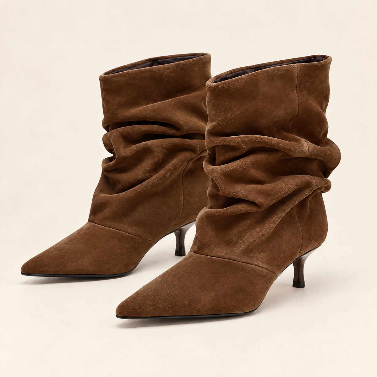 Marron — 01 — Marron — Paire trois-quarts, couverture carrée