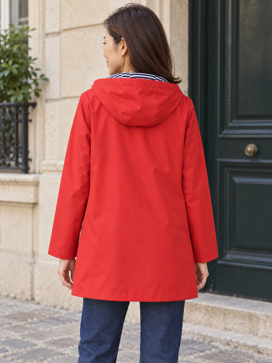 Aliénor — Lined hooded waterproof jacket