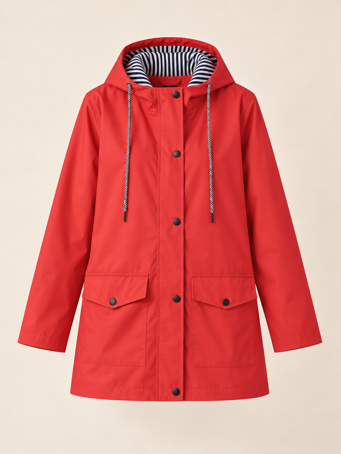 Aliénor — Lined hooded waterproof jacket