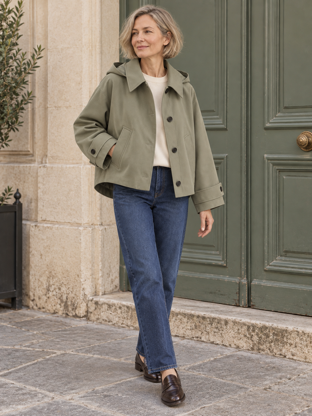 Veste courte à capuche — Madeleine